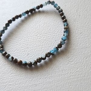 Blue Desert Jasper bracelet  6mm gemstone N158